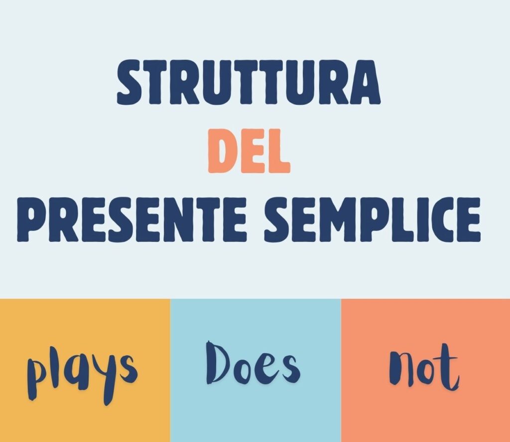 structure of presente semplice