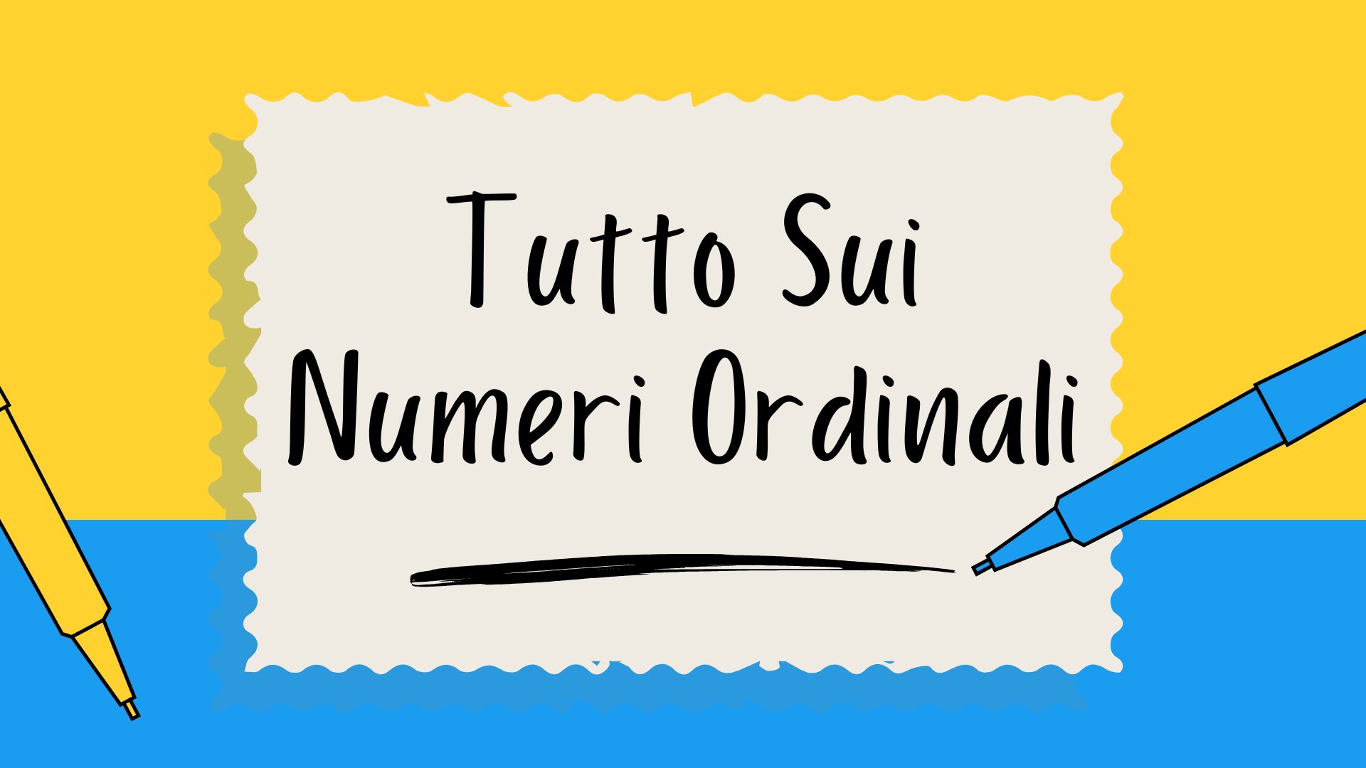 tutto sui numeri ordinali